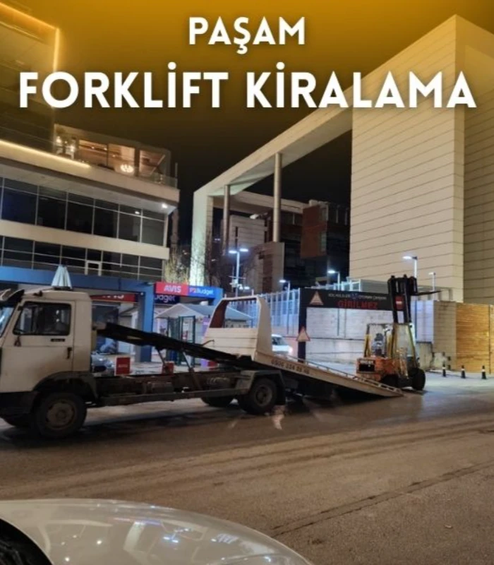 İlker kiralık forklift hizmeti veren Paşam Forklift Kiralama sahada çalışma